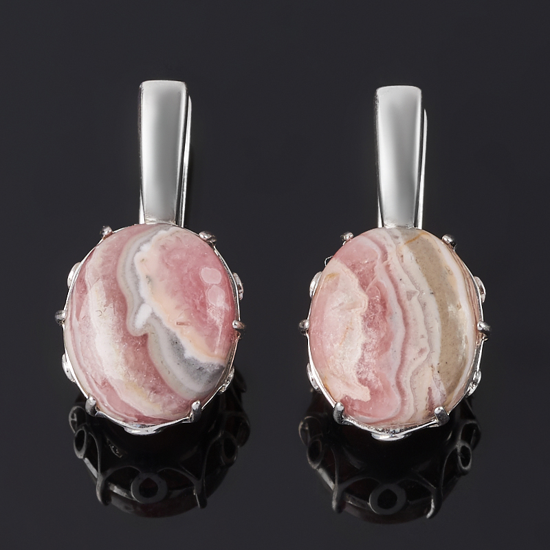 

Серьги родохрозит (серебро 925 пр. родир. бел.)