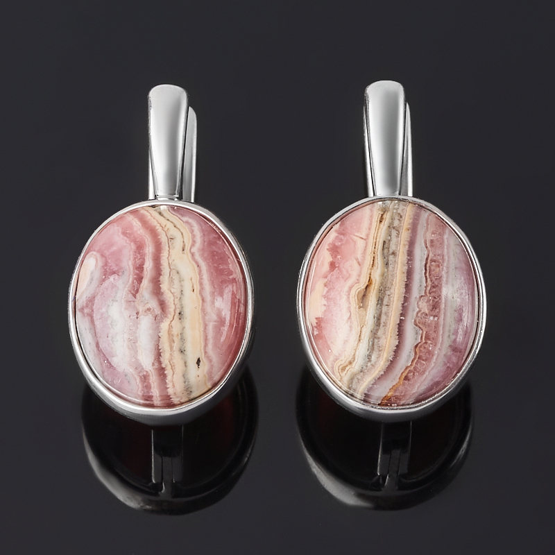 

Серьги родохрозит (серебро 925 пр. родир. бел.)