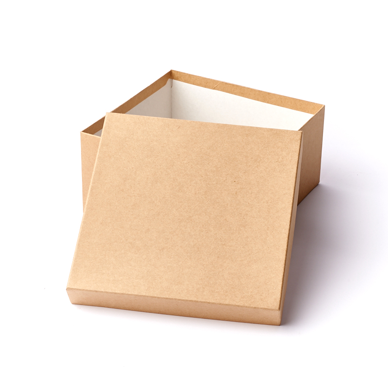 Подарочная упаковка (картон) универсальная (коробка) (бежевый) 190х190х100 мм