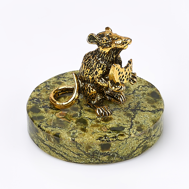 

Крыска змеевик 4х4,5 см