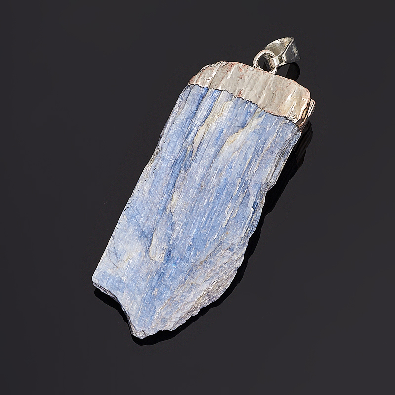 Кулон кианит синий Бразилия (биж. сплав) кристалл 5-6 см
