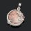 Кулон родонит Россия (биж. сплав) 3,5 см