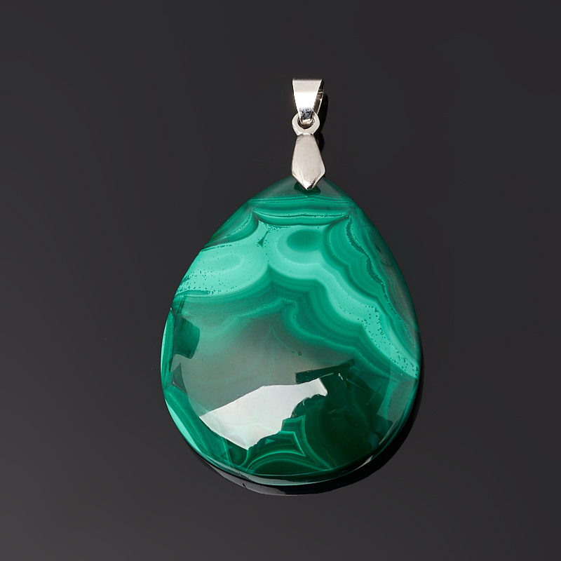 

Кулон малахит (биж. сплав) капля