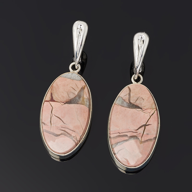 

Серьги яшма уральская (нейзильбер)