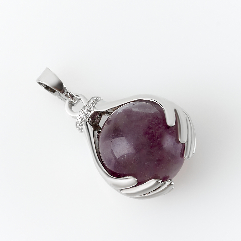 Кулон флюорит (биж. сплав) 3,5 см