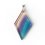 Кулон флюорит (биж. сплав) ромб 7-8&nbsp;см