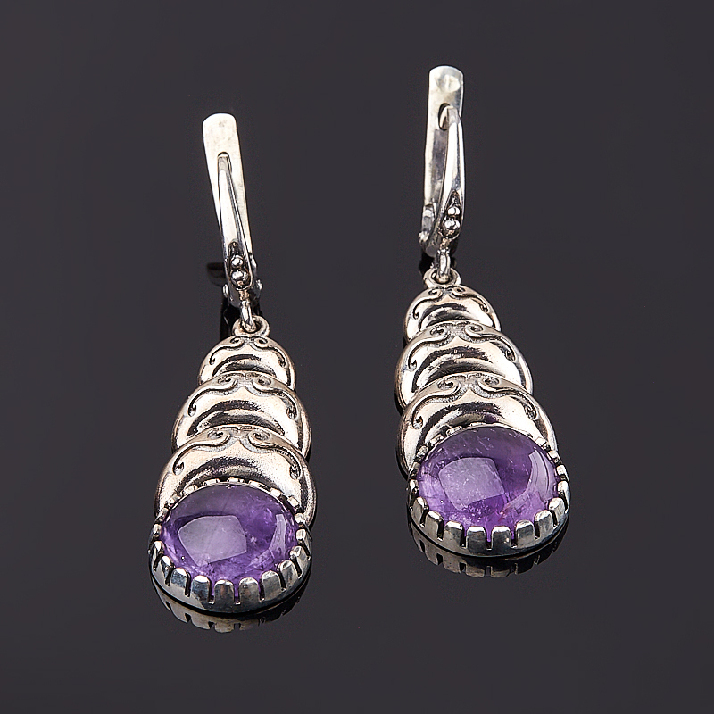 

Серьги аметист (серебро 925 пр. оксидир.)