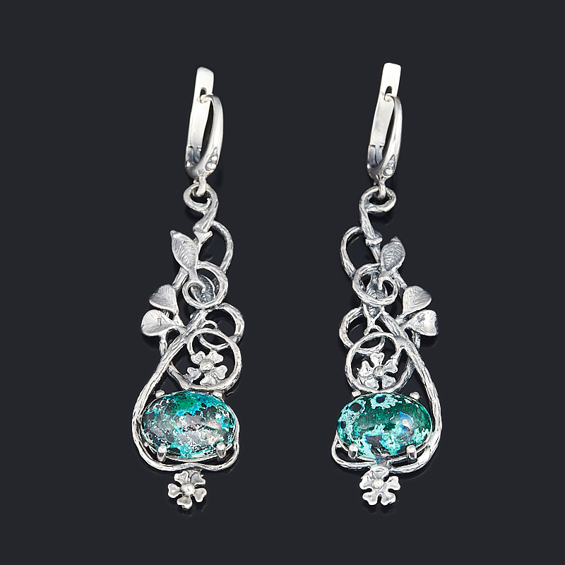 

Серьги хризоколла (серебро 925 пр.)