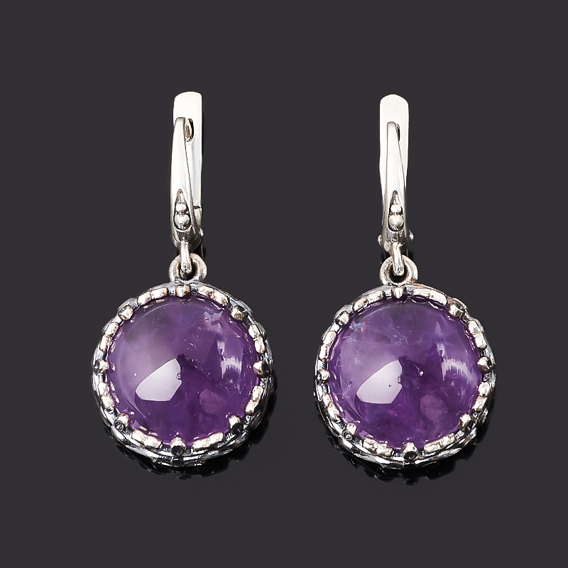 

Серьги аметист (серебро 925 пр. оксидир.)
