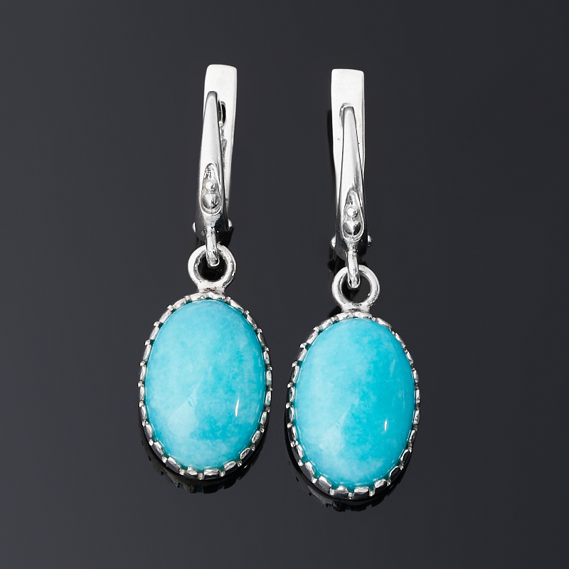 

Серьги амазонит (серебро 925 пр.)