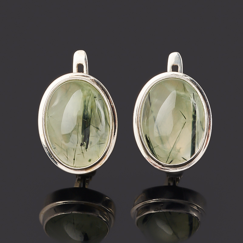 

Серьги пренит (серебро 925 пр.)