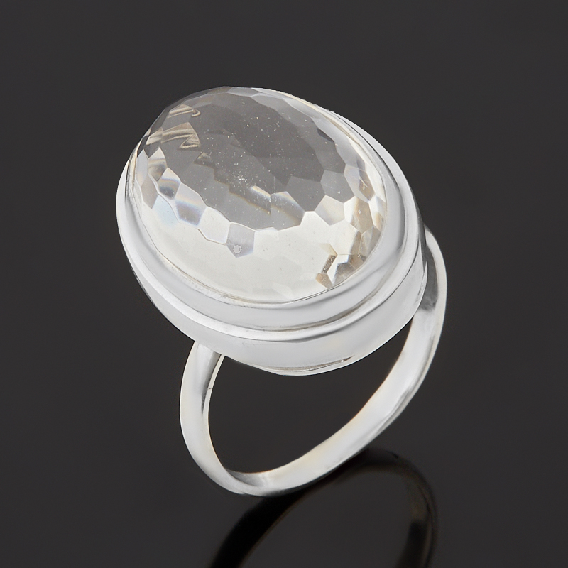 

Кольцо горный хрусталь (серебро 925 пр.) огранка размер 17,5