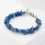 Браслет кианит синий Бразилия (биж. сплав, сталь хир.) 17 см (+3 см)