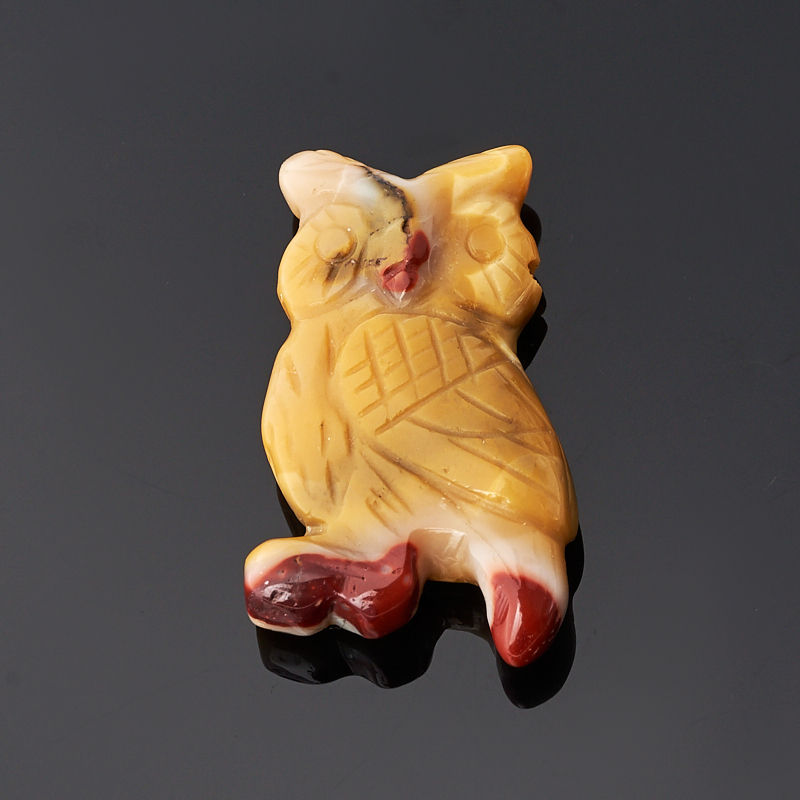 

Пуговица сова яшма мукаит 3 см