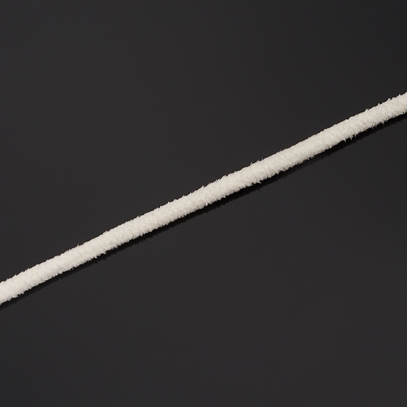 Шнурок (белый) 45 см (+4 см) (текстиль)