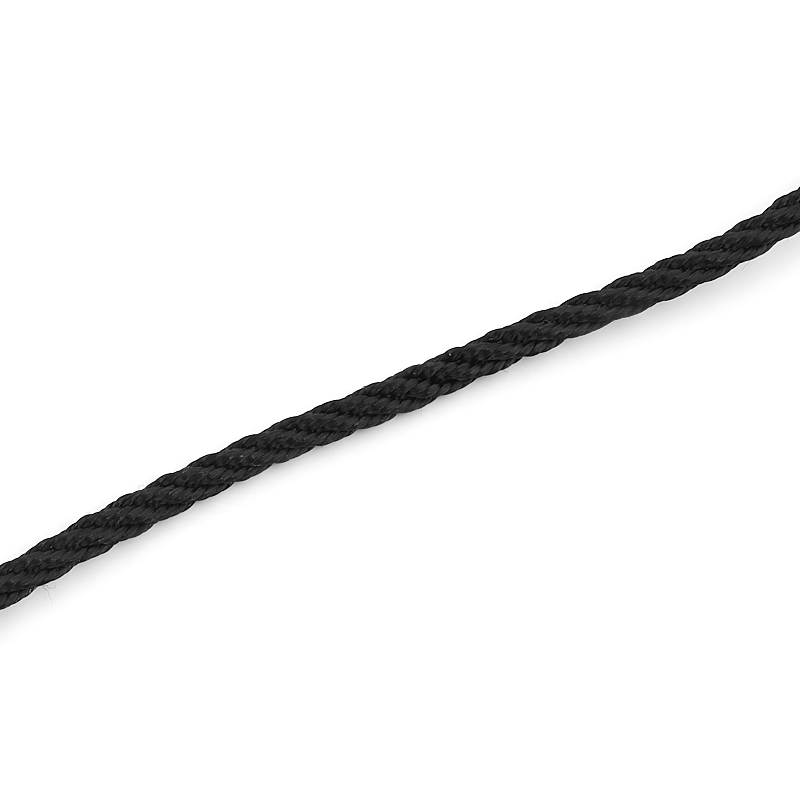 Шнурок (черный) 56 см (+4 см) (нейлон)