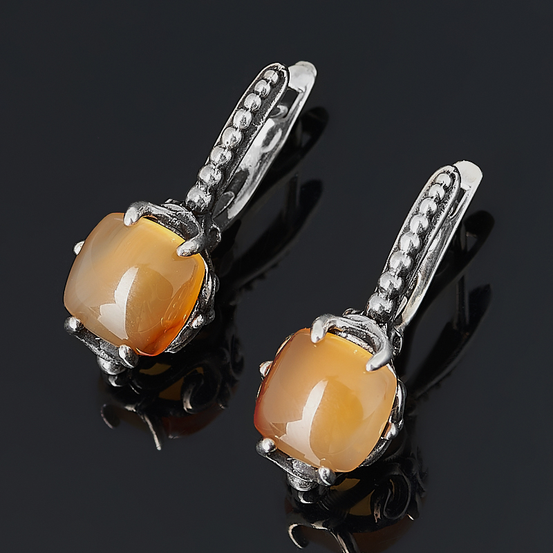 

Серьги сердолик (серебро 925 пр. оксидир.)