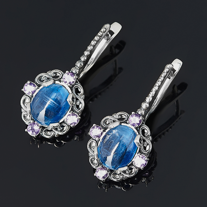 

Серьги кианит синий (серебро 925 пр. оксидир.)
