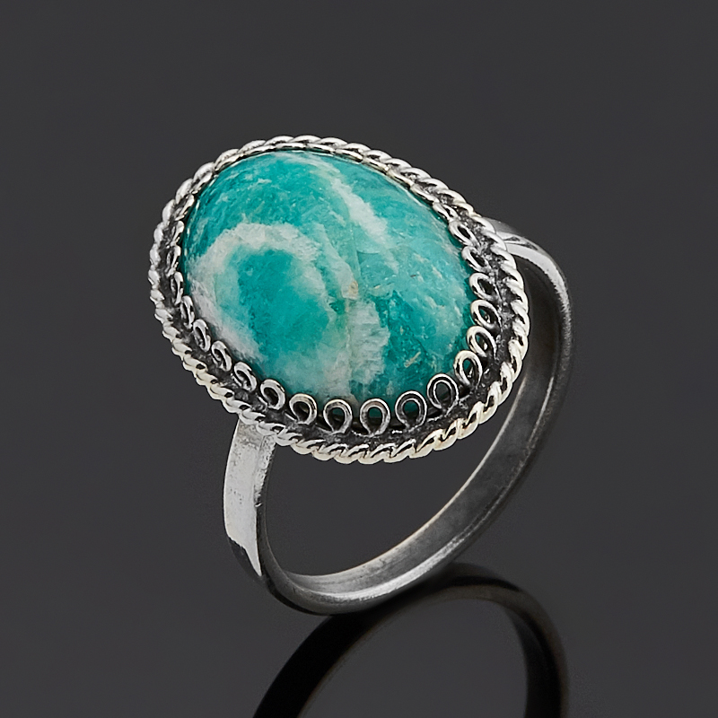 

Кольцо амазонит (нейзильбер) размер 16,5