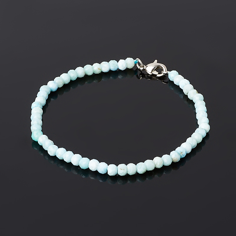 

Браслет ларимар нская Республика (сталь хир.) огранка 3 мм 17 см