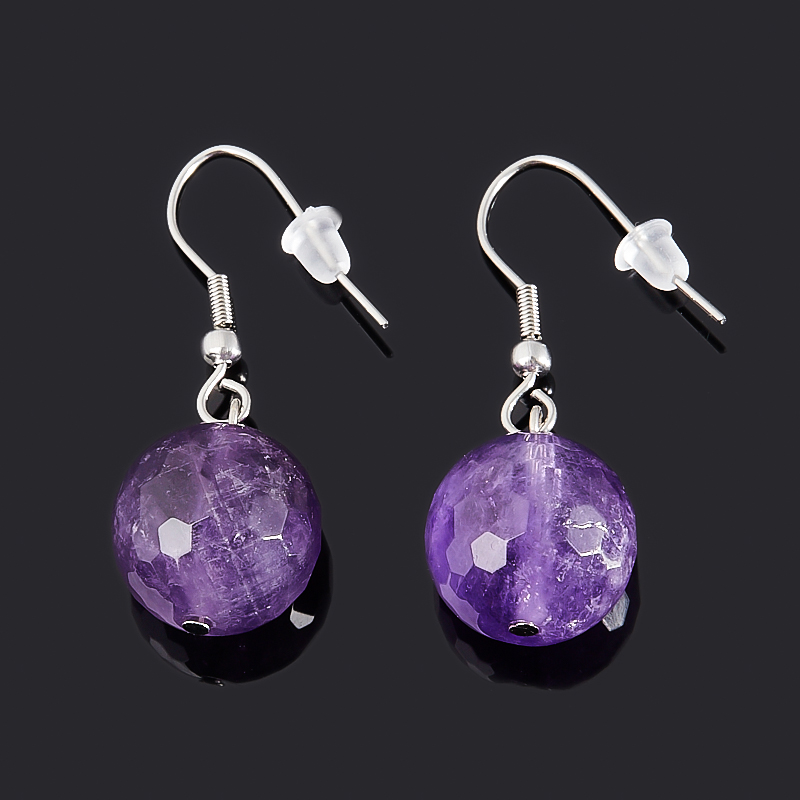 

Серьги аметист (биж. сплав, сталь хир.) огранка