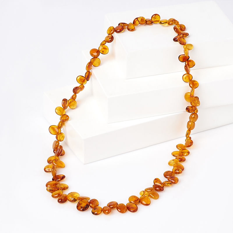 

Бусы янтарь (пластик) 50 см