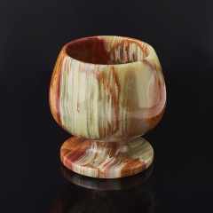 Посуда оникс мраморный Пакистан (рюмка) 7х7 см