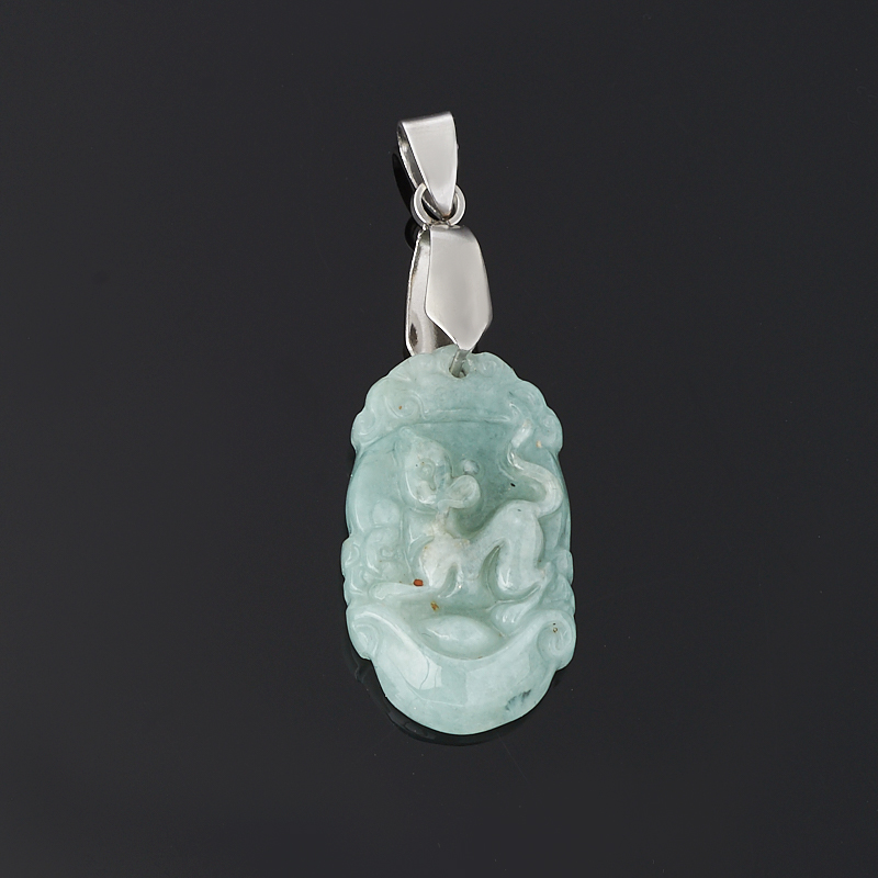 

Кулон жадеит (биж. сплав)