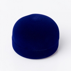 Подарочная упаковка под кольцо/серьги (футляр) (синий) 55х50х35 мм