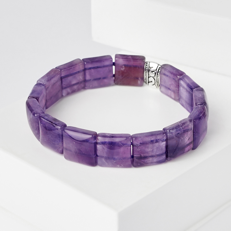 

Браслет аметист (биж. сплав) 18 см