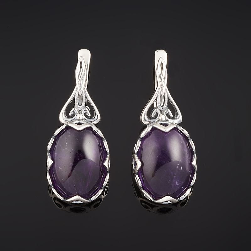 

Серьги аметист (серебро 925 пр. оксидир.)