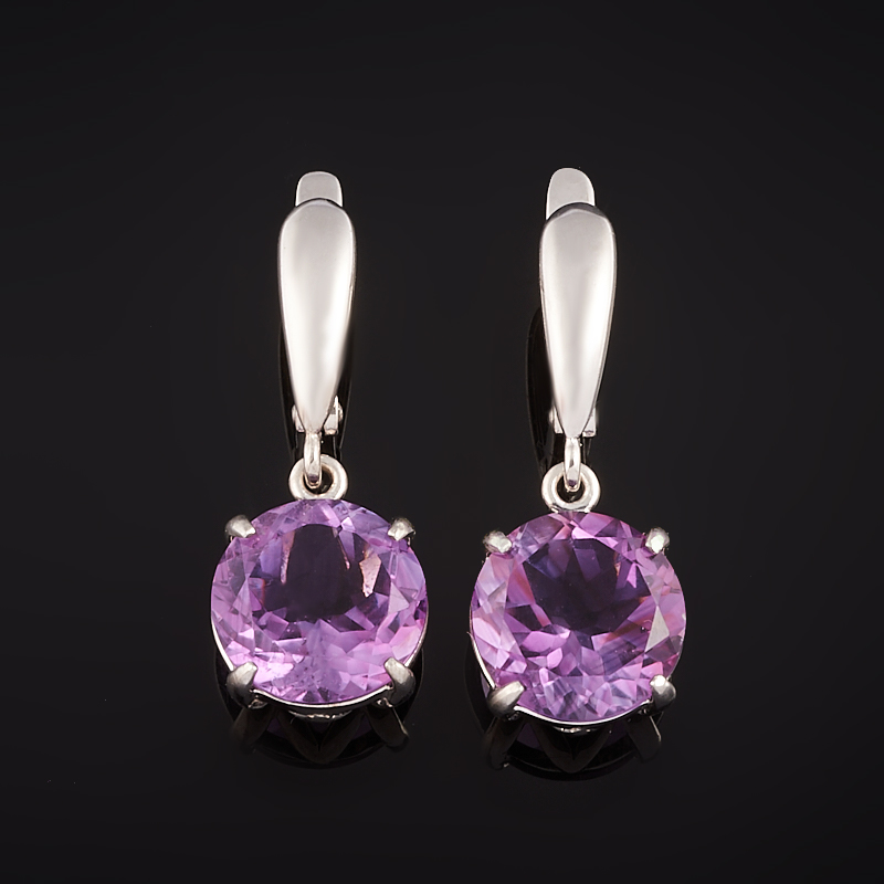 

Серьги аметист (серебро 925 пр.) огранка