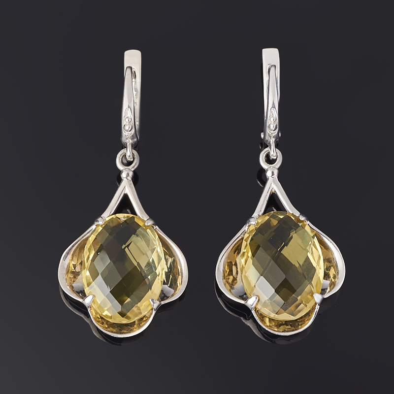 

Серьги цитрин (серебро 925 пр.) огранка