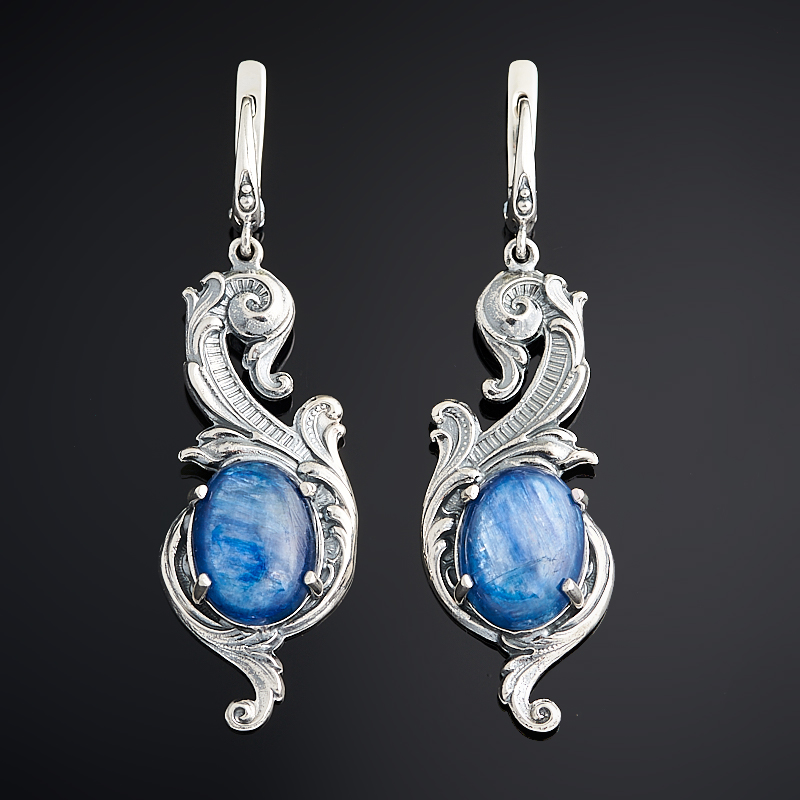 

Серьги кианит синий (серебро 925 пр. оксидир.)