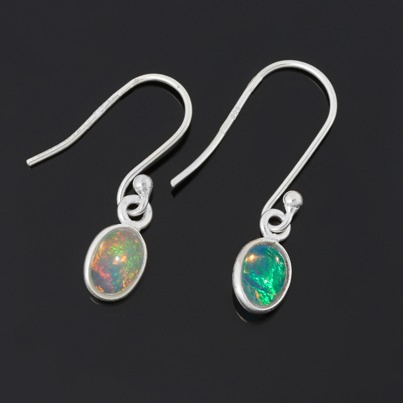 

Серьги опал благородный белый (серебро 925 пр.)