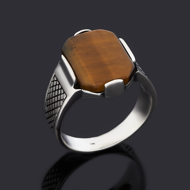 

Кольцо тигровый глаз (серебро 925 пр. оксидир.) размер 20,5