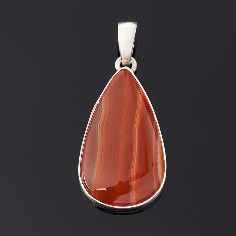 

Кулон сердолик (серебро 925 пр.) капля