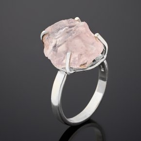 Кольцо берилл розовый (морганит) Бразилия (серебро 925 пр.) размер 18