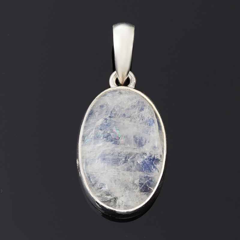 

Кулон лунный камень (адуляр) (серебро 925 пр.) овал