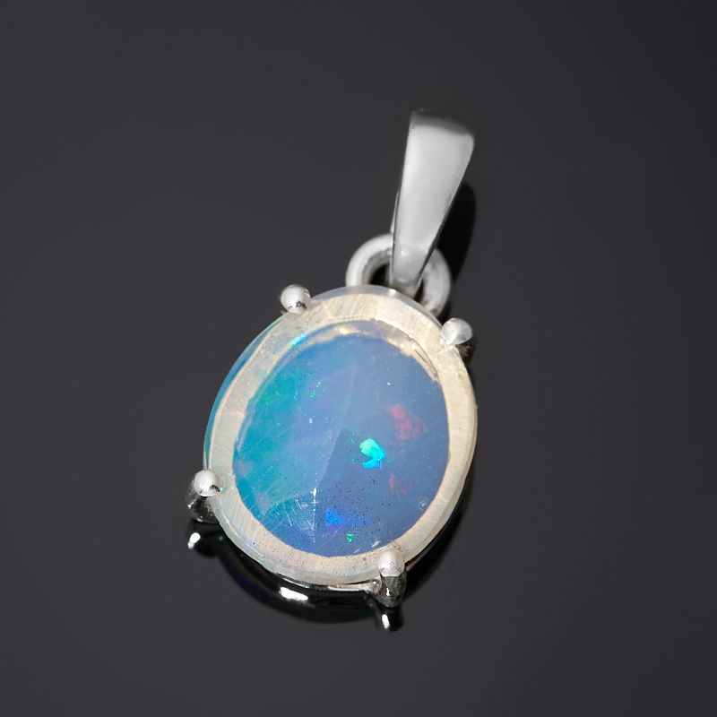 

Кулон опал благородный белый (серебро 925 пр.) огранка