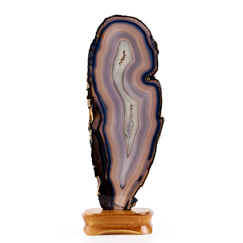 

Срез агат серый (на подставке) XXL 0,9х12х31,3 см