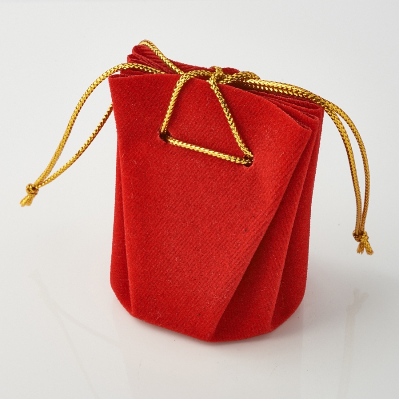 Подарочная упаковка универсальная (мешочек объемный красный) 40х40х60 мм