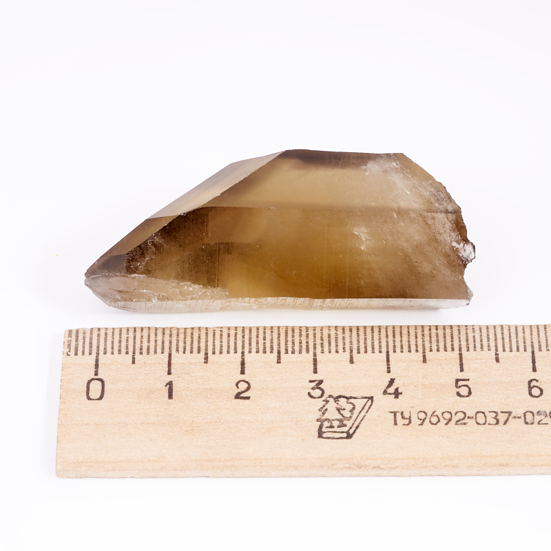 Кристалл цитрин с раухтопазом Россия (фантом) S (4-7 см)