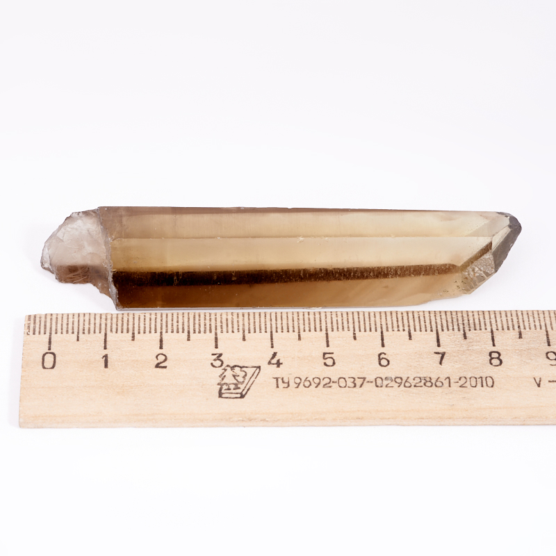 Кристалл цитрин с раухтопазом Россия (фантом) M (7-12 см)