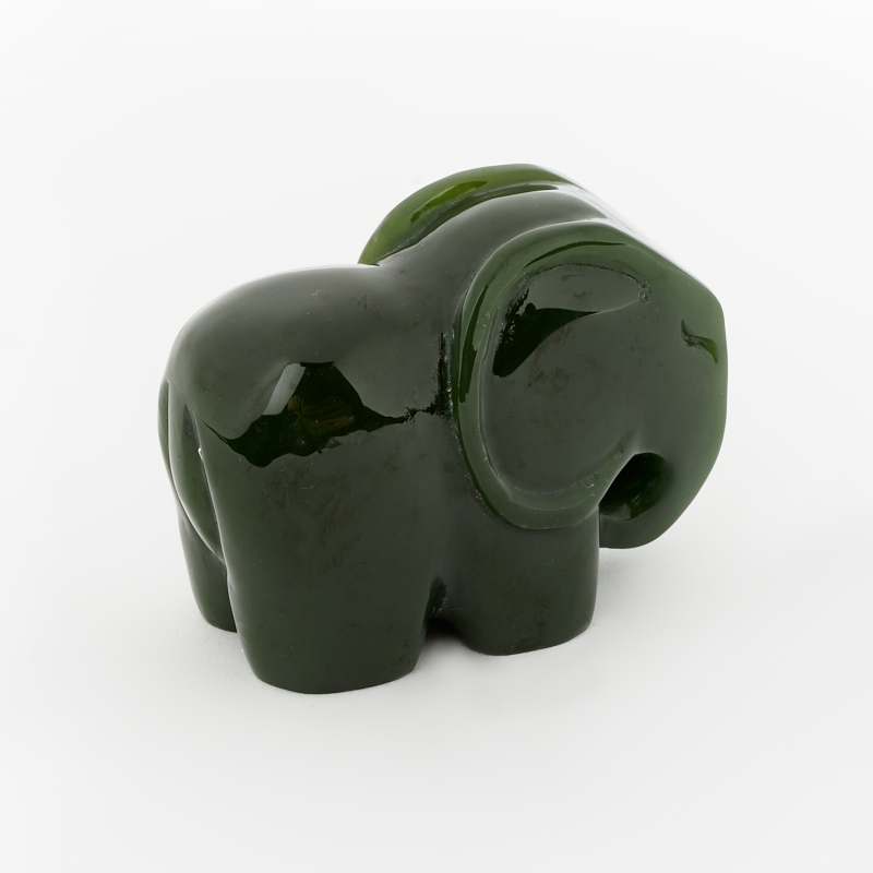 Слон нефрит зеленый Россия 6 см