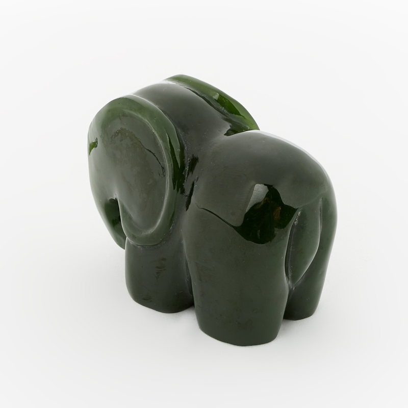 Слон нефрит зеленый Россия 6 см