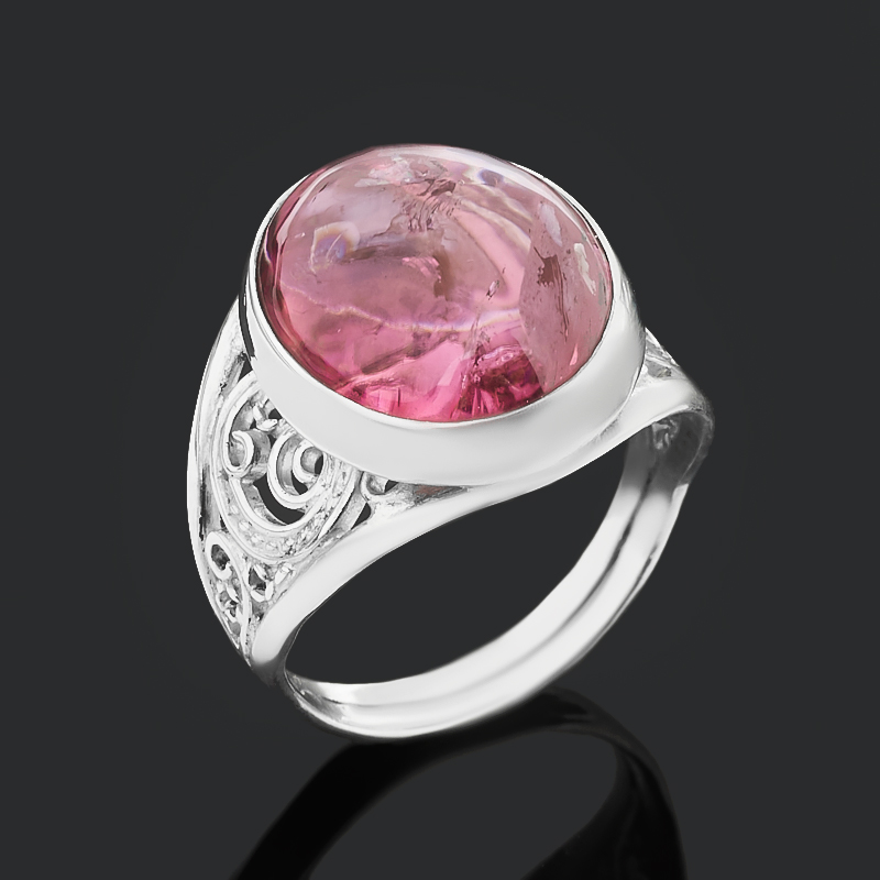 Кольцо турмалин розовый (рубеллит) Россия размер 17,5