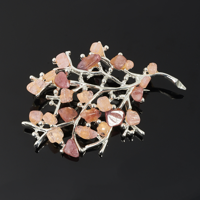 

Брошь турмалин (биж. сплав посеребр.)