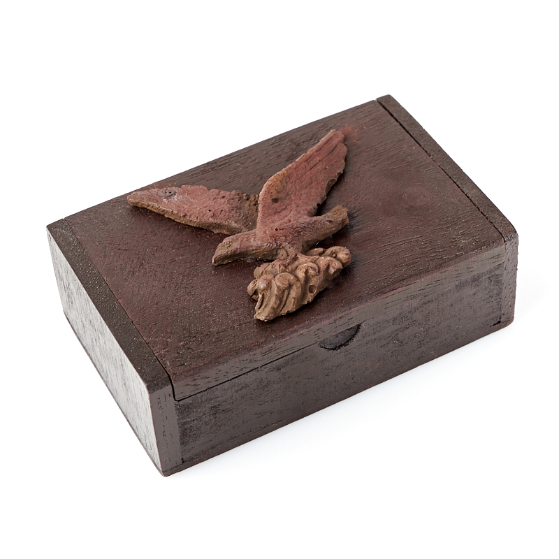 

Шкатулка для хранения (дерево) камней / украшений (коричневый) 105х70х40 мм