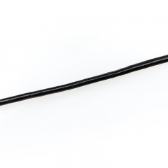 Шнурок (кожа натуральная) (черный) 70 см